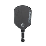 Six Zero Pickleball Paddles Black with white Logo Liteweight / 16mm Six Zero Double Black Diamond Control